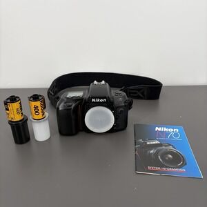 [NIKON]‎ N70 AF 35mm Film SLR Camera Body Only Tested W/ 2X New Films